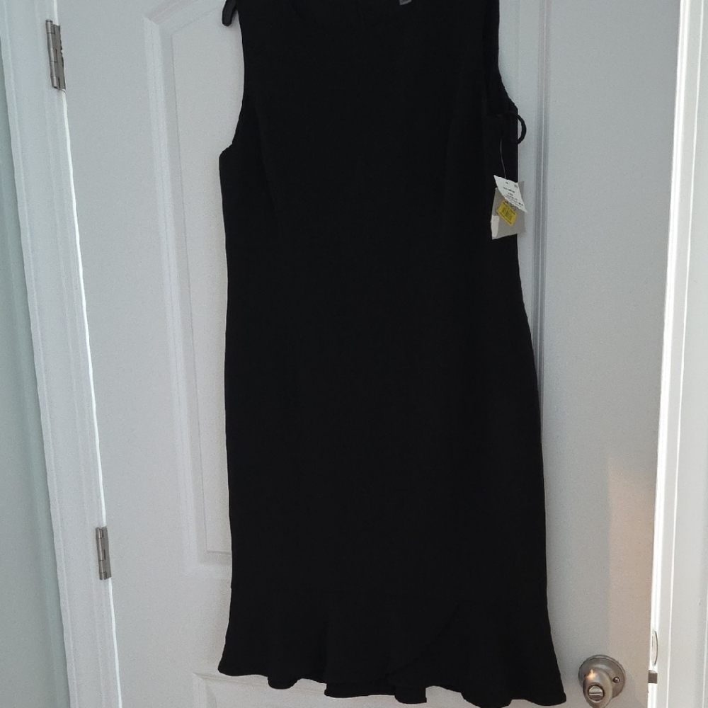 Kasper Elegant Black Sleeveless Dress